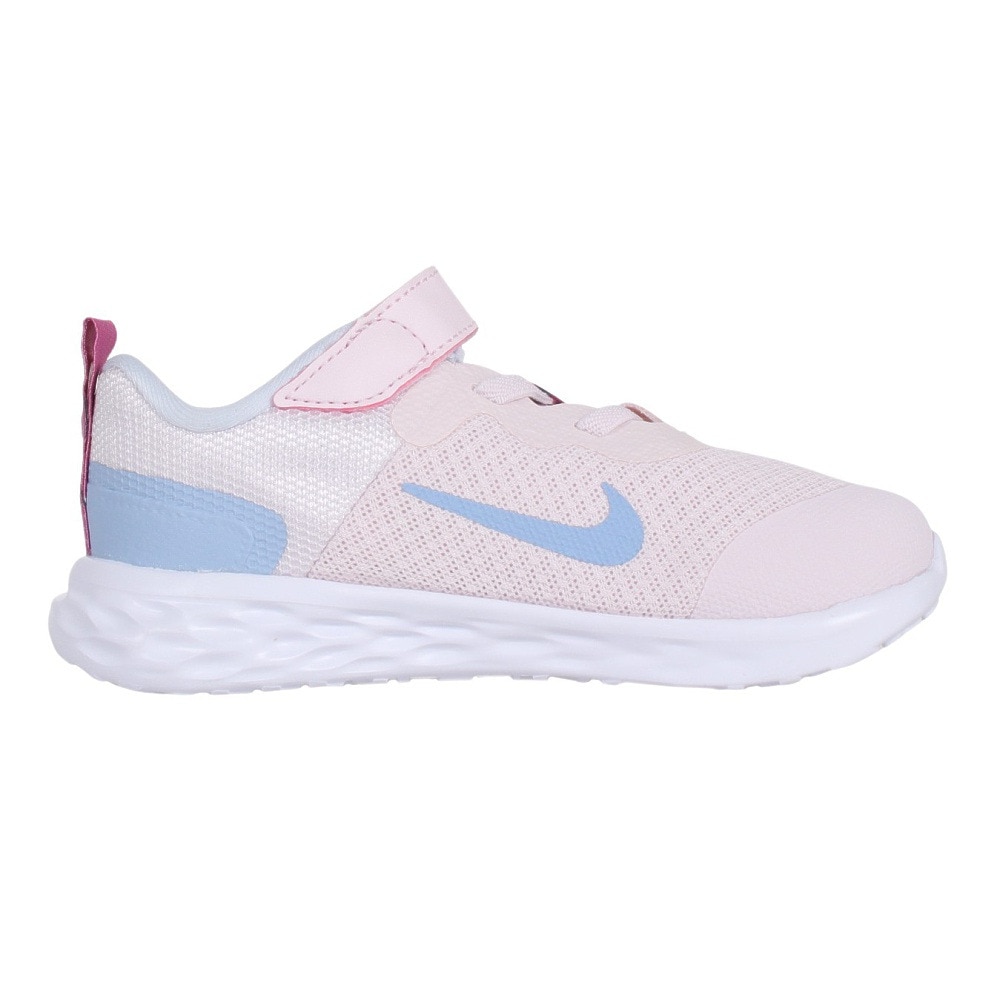 ナイキ（NIKE）（キッズ）ジュニア スポーツシューズ レボリューション 6 NN TDV ピンク DD1094-600 スニ-カー ベルクロ ベルト付き マジックテープ 軽量