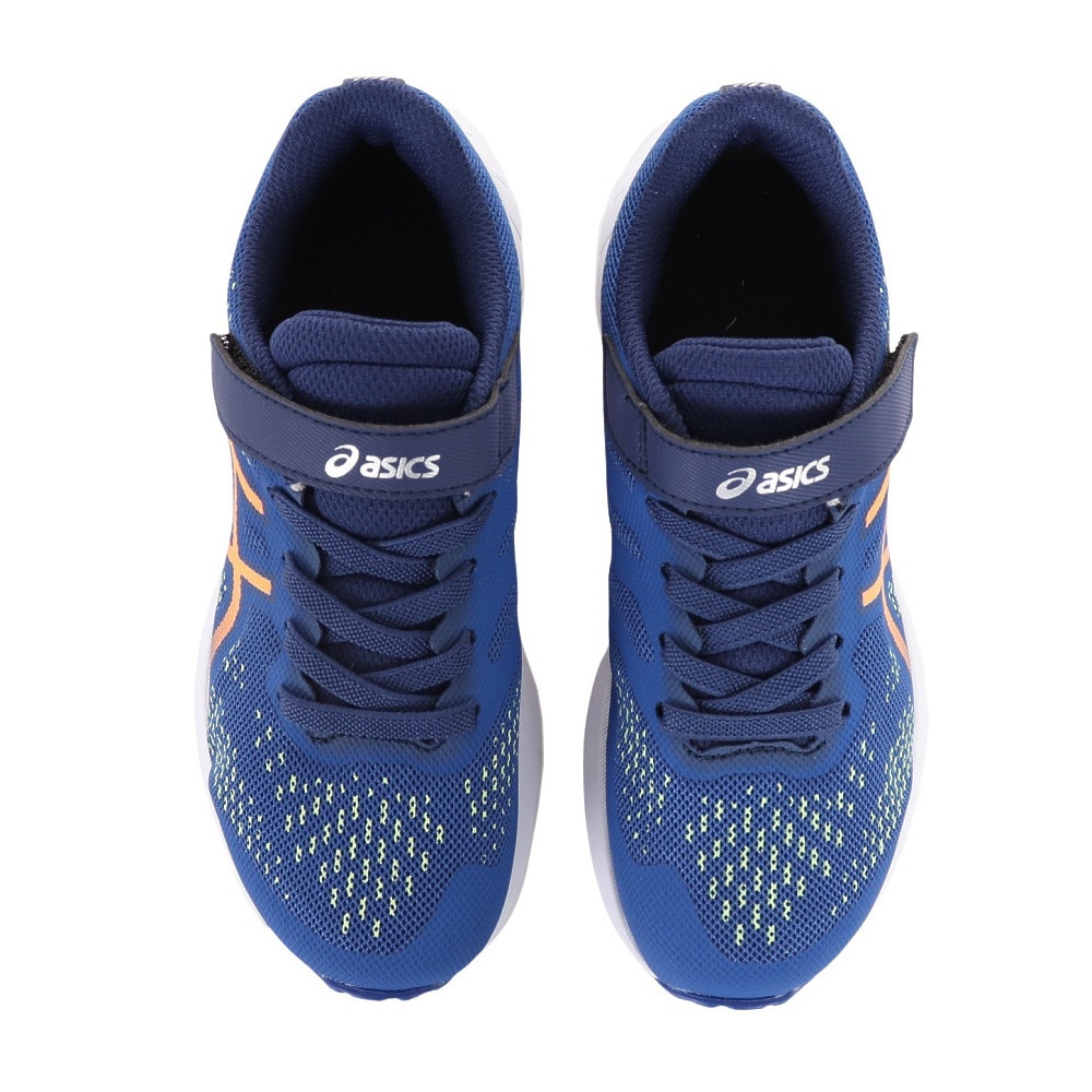 アシックス（ASICS）（キッズ）ジュニア スポーツ シューズ レーザービーム RH-MG ブルー 1154A146.400 スニーカー ベルクロ ベルト付き 消臭 通気性 