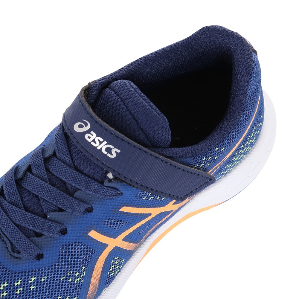 アシックス（ASICS）（キッズ）ジュニア スポーツ シューズ レーザービーム RH-MG ブルー 1154A146.400 スニーカー ベルクロ ベルト付き 消臭 通気性 