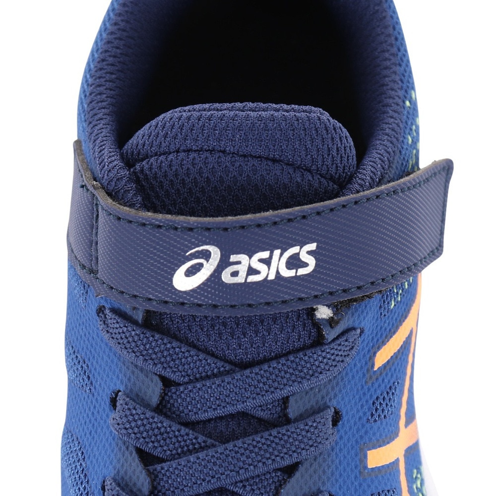 アシックス（ASICS）（キッズ）ジュニア スポーツ シューズ レーザービーム RH-MG ブルー 1154A146.400 スニーカー ベルクロ ベルト付き 消臭 通気性 