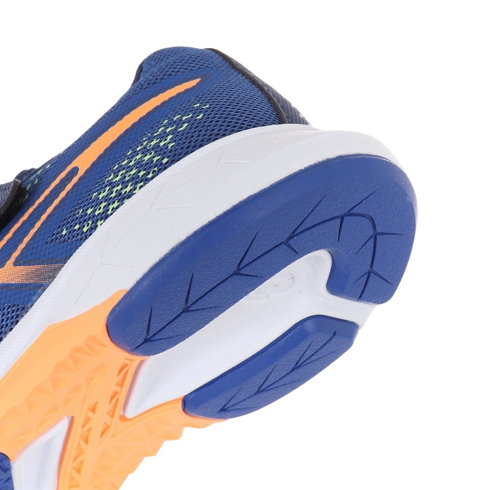 アシックス（ASICS）（キッズ）ジュニア スポーツ シューズ レーザービーム RH-MG ブルー 1154A146.400 スニーカー ベルクロ ベルト付き 消臭 通気性 