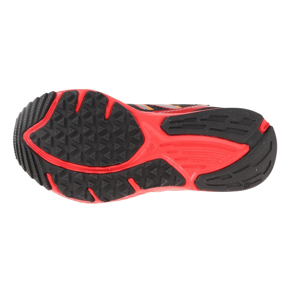 ニューバランス（new balance）（キッズ）ジュニア スポーツ シューズ ハンゾーV Hanzo V V2 ブラック レッド PXHANVC2M スニーカー ベルクロ ベルト付き 軽量