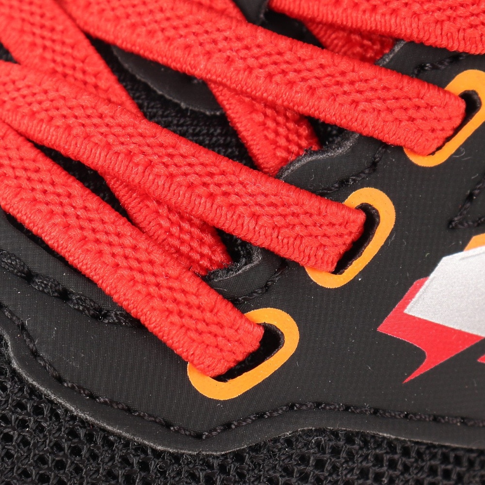 ニューバランス（new balance）（キッズ）ジュニア スポーツ シューズ ハンゾーV Hanzo V V2 ブラック レッド PXHANVC2M スニーカー ベルクロ ベルト付き 軽量