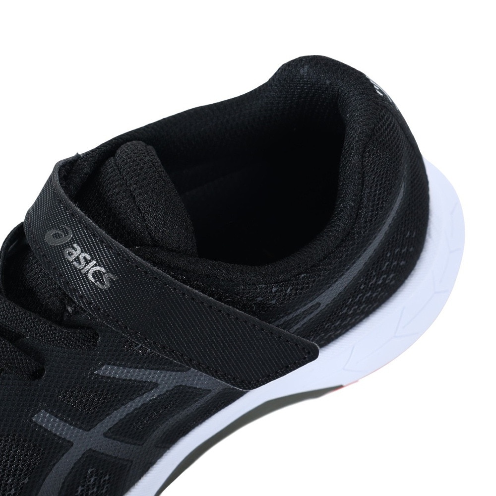 アシックス（ASICS）（キッズ）ジュニアシューズ レーザービーム RH-MG ブラック 1154A146.001 スニーカー ランニング スポーツ ベルクロ ベルト付き 消臭