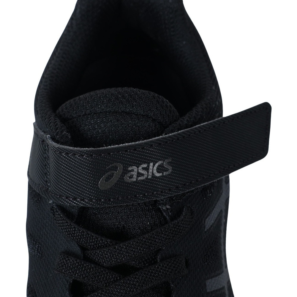 アシックス（ASICS）（キッズ）ジュニアシューズ レーザービーム RH-MG ブラック 1154A146.001 スニーカー ランニング スポーツ ベルクロ ベルト付き 消臭