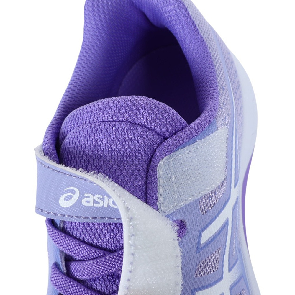 アシックス（ASICS）（キッズ）ジュニア シューズ レーザー ビーム RH-MG ラベンダー 1154A155.500 スニーカー ランニング ベルクロ ベルト付き 消臭 白底