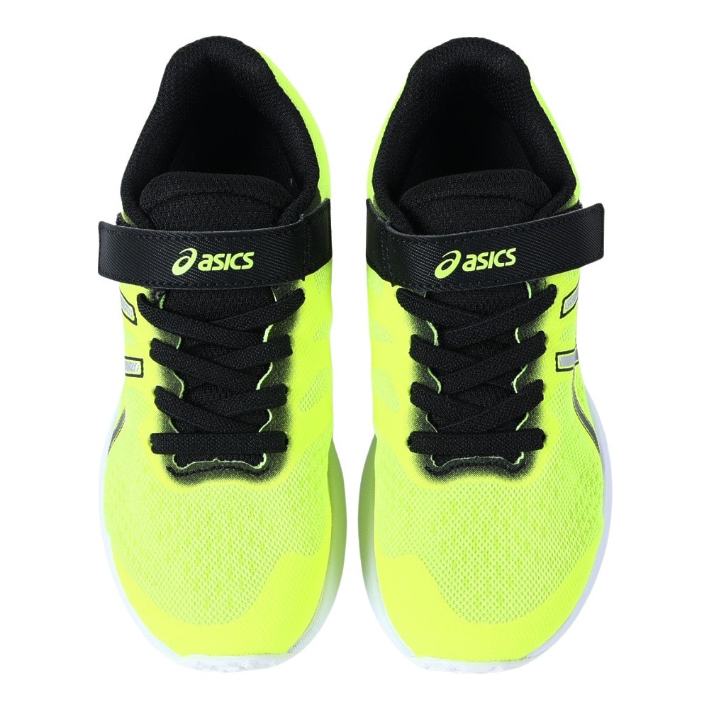 アシックス（ASICS）（キッズ）ジュニア シューズ レーザー ビーム RH-MG イエロー 1154A155.750 スニーカー ランニング ベルクロ ベルト付き 消臭 白底 登校