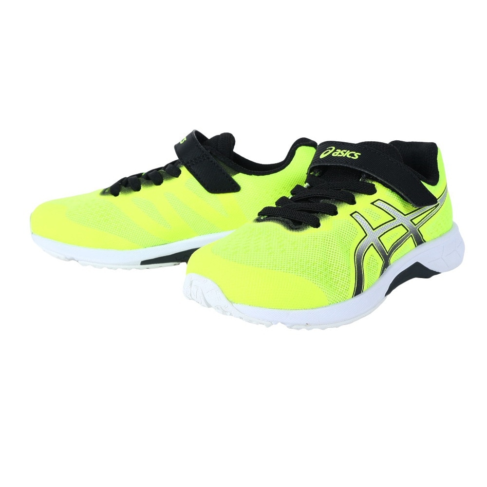 アシックス（ASICS）（キッズ）ジュニア シューズ レーザー ビーム RH-MG イエロー 1154A155.750 スニーカー ランニング ベルクロ ベルト付き 消臭 白底 登校