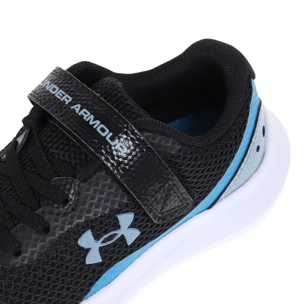 アンダーアーマー（UNDER ARMOUR）（キッズ）ジュニア スポーツシューズ サージ3 AC ブラック 3024990 003 スニーカー ベルクロ ベルト付き 軽量 通気性 