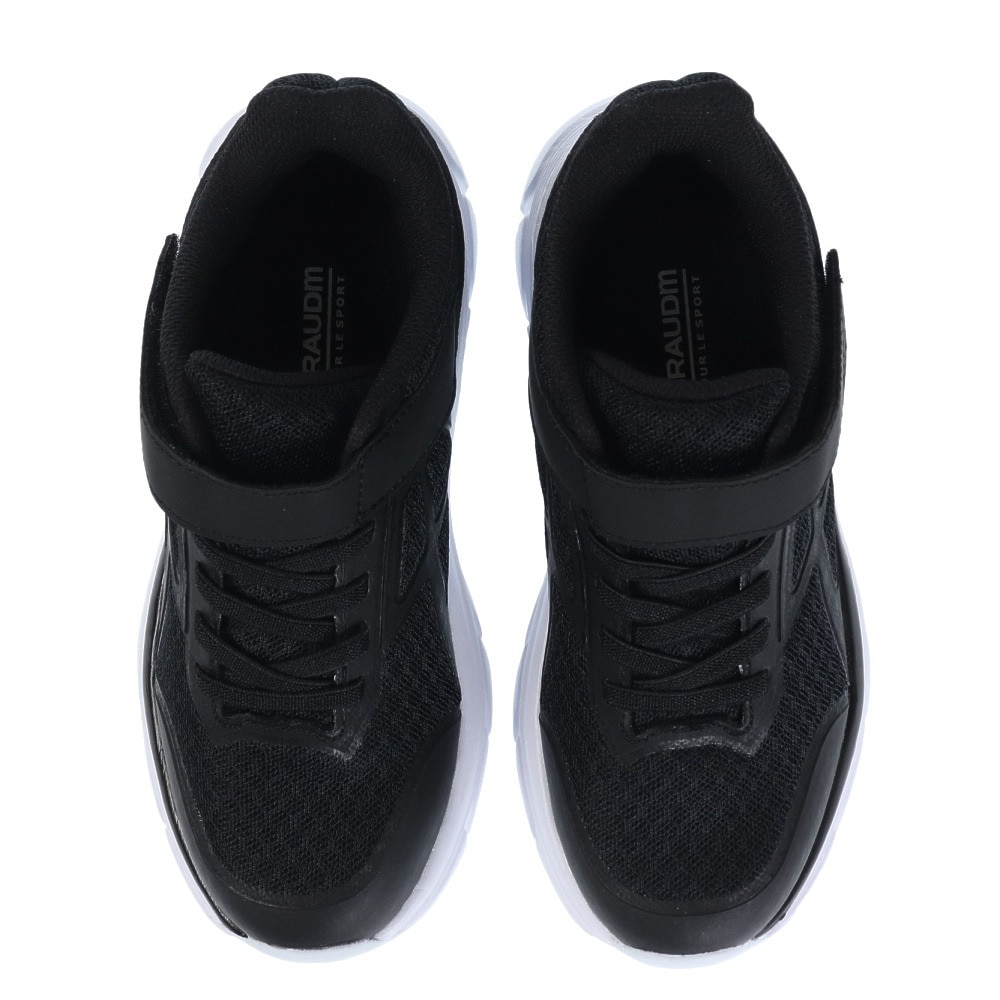 ジローム（GIRAUDM）（キッズ）ジュニア ランニングシューズ Partir Ecole ブラック TR3S0007-SH793-GRCDL BLK スニーカー スポーツ ベルクロ ベルト付き 通学