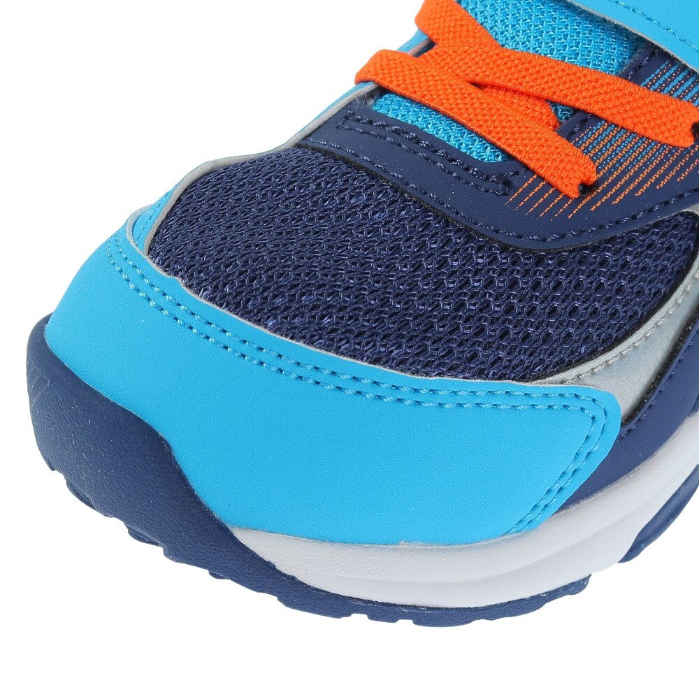 アシックス（ASICS）（キッズ）ジュニアスポーツシューズ レーザービーム KC-MG ネイビー ホワイト 1154A158.401 スニーカー ベルクロ ベルト付き 消臭
