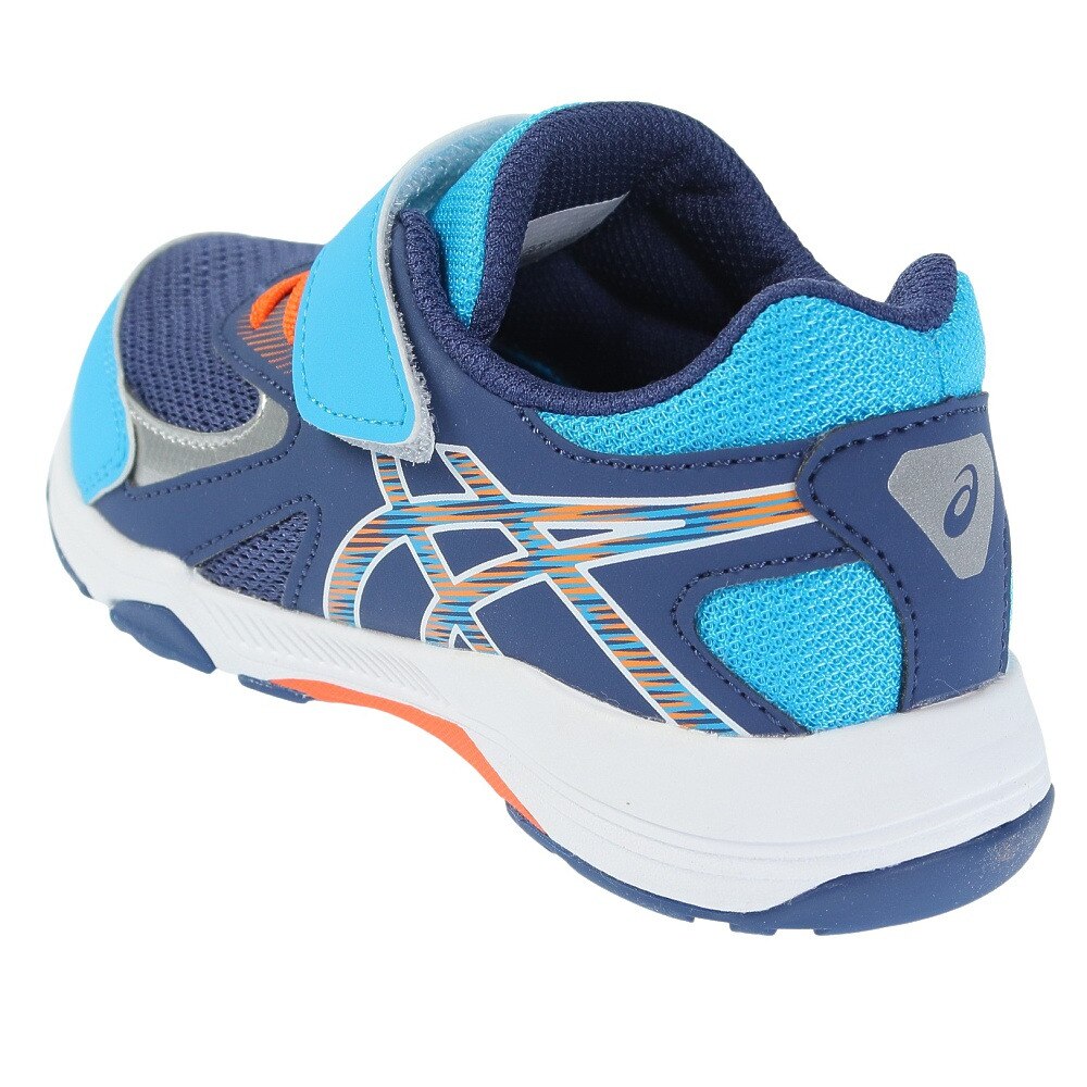 アシックス（ASICS）（キッズ）ジュニアスポーツシューズ レーザービーム KC-MG ネイビー ホワイト 1154A158.401 スニーカー ベルクロ ベルト付き 消臭