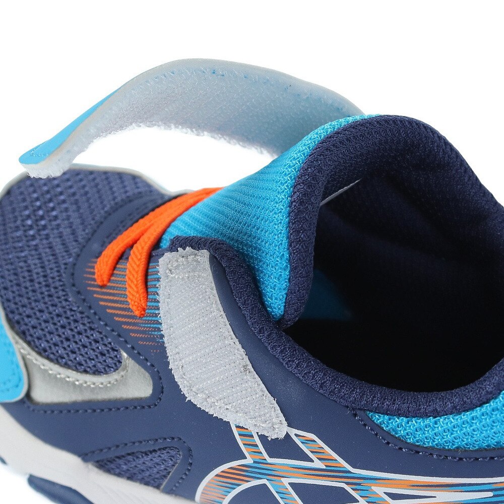 アシックス（ASICS）（キッズ）ジュニアスポーツシューズ レーザービーム KC-MG ネイビー ホワイト 1154A158.401 スニーカー ベルクロ ベルト付き 消臭
