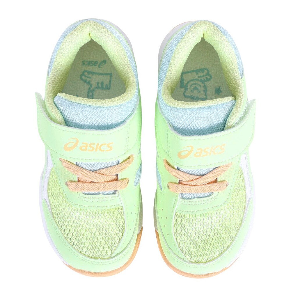 アシックス（ASICS）（キッズ）ジュニアスポーツシューズ レーザービーム KC-MG イエロー ホワイト1154A158.751 スニーカー ベルクロ ベルト付き 消臭