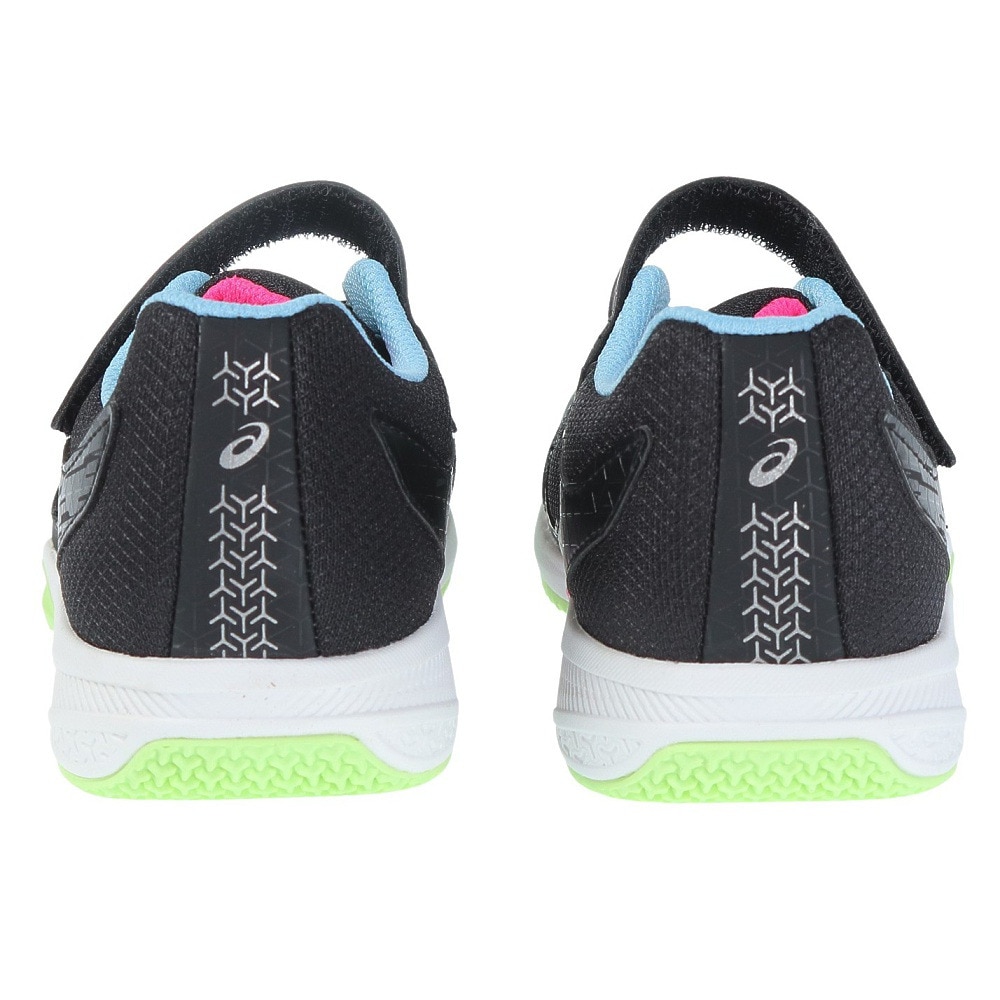 アシックス（ASICS）（キッズ）ジュニアスポーツシューズ レーザービーム SI-MG WIDE ブラック イエロー 1154A160.002 スニーカー ベルクロ ベルト付き 消臭