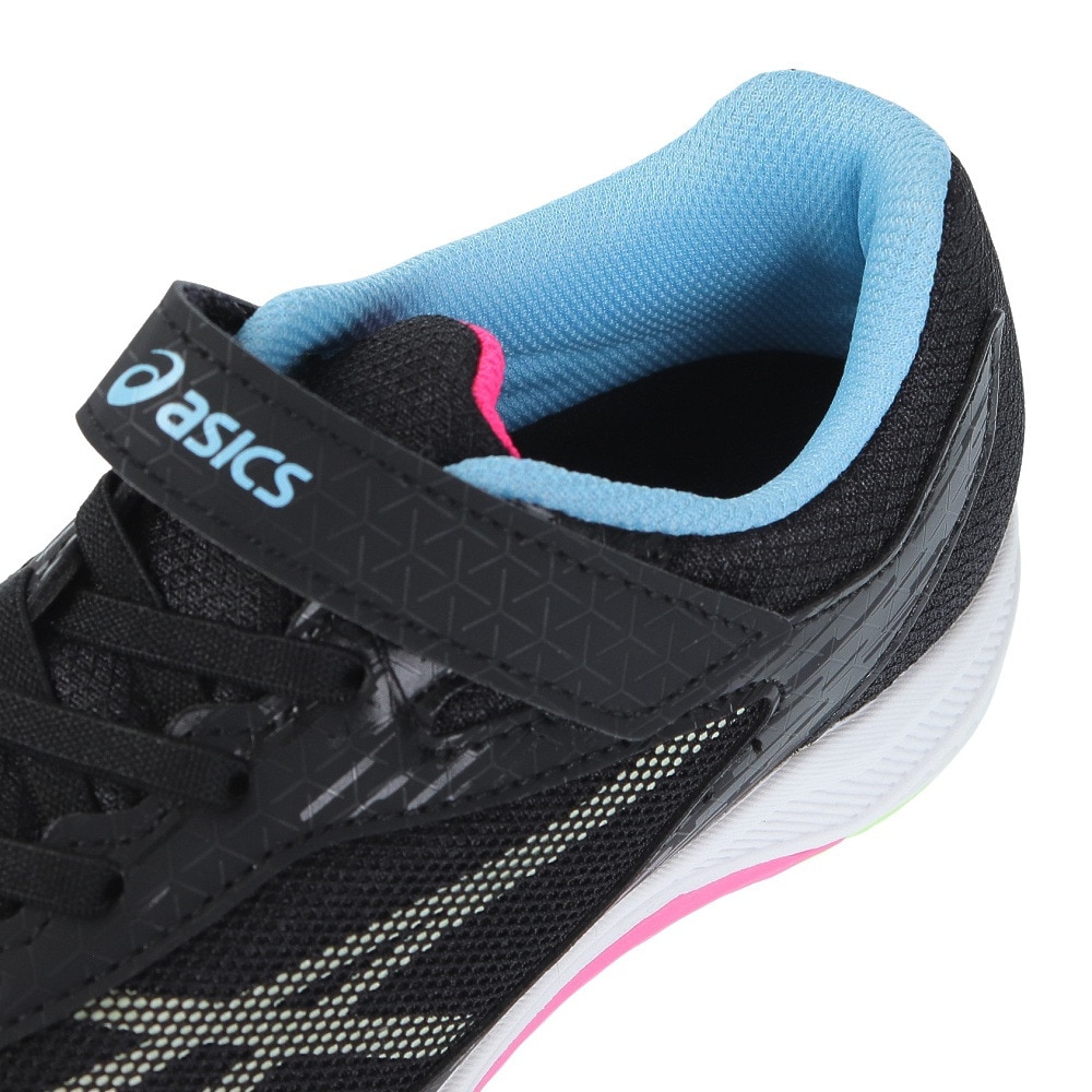 アシックス（ASICS）（キッズ）ジュニアスポーツシューズ レーザービーム SI-MG WIDE ブラック イエロー 1154A160.002 スニーカー ベルクロ ベルト付き 消臭