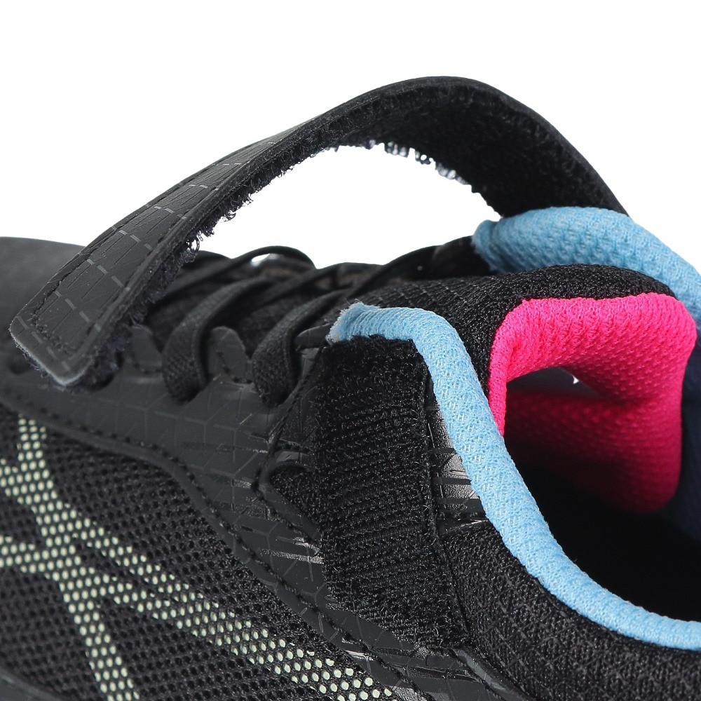 アシックス（ASICS）（キッズ）ジュニアスポーツシューズ レーザービーム SI-MG WIDE ブラック イエロー 1154A160.002 スニーカー ベルクロ ベルト付き 消臭