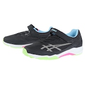 アシックス（ASICS）（キッズ）ジュニアスポーツシューズ レーザービーム SI-MG WIDE ブラック イエロー 1154A160.002 スニーカー ベルクロ ベルト付き 消臭