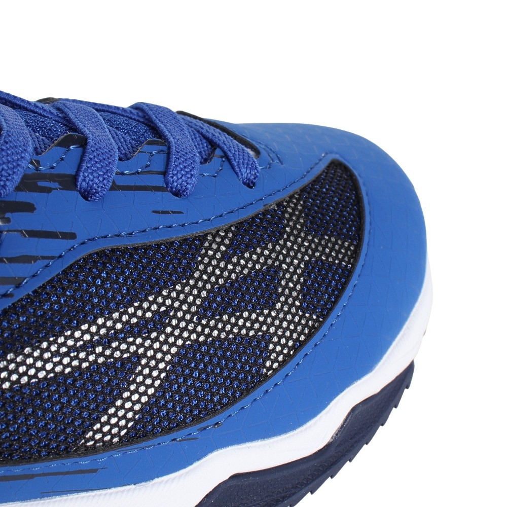 アシックス（ASICS）（キッズ）ジュニアスポーツシューズ レーザービーム SI-MG WIDE ブルー シルバー 1154A160.400 スニーカー ベルクロ ベルト付き 消臭
