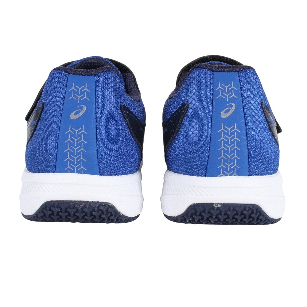 アシックス（ASICS）（キッズ）ジュニアスポーツシューズ レーザービーム SI-MG WIDE ブルー シルバー 1154A160.400 スニーカー ベルクロ ベルト付き 消臭