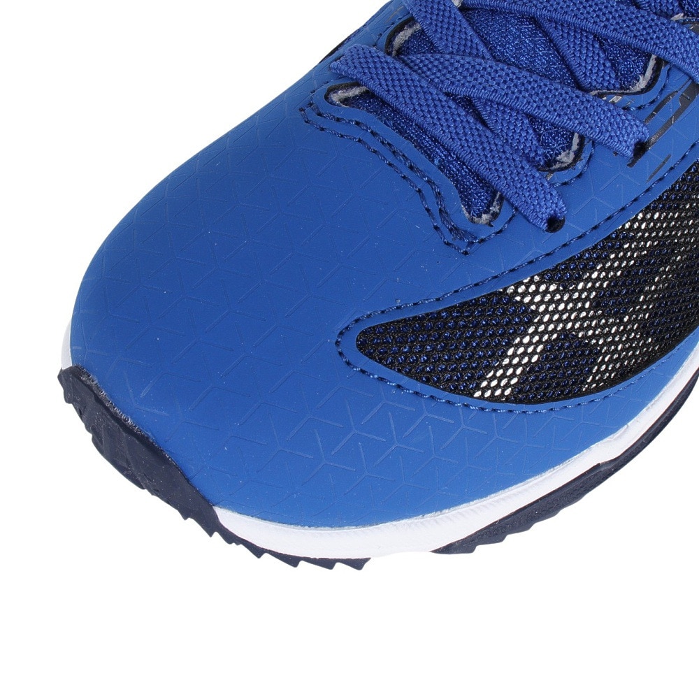 アシックス（ASICS）（キッズ）ジュニアスポーツシューズ レーザービーム SI-MG WIDE ブルー シルバー 1154A160.400 スニーカー ベルクロ ベルト付き 消臭