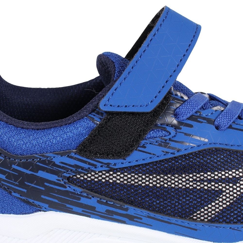 アシックス（ASICS）（キッズ）ジュニアスポーツシューズ レーザービーム SI-MG WIDE ブルー シルバー 1154A160.400 スニーカー ベルクロ ベルト付き 消臭