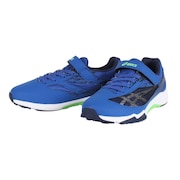 アシックス（ASICS）（キッズ）ジュニアスポーツシューズ レーザービーム SI-MG WIDE ブルー シルバー 1154A160.400 スニーカー ベルクロ ベルト付き 消臭