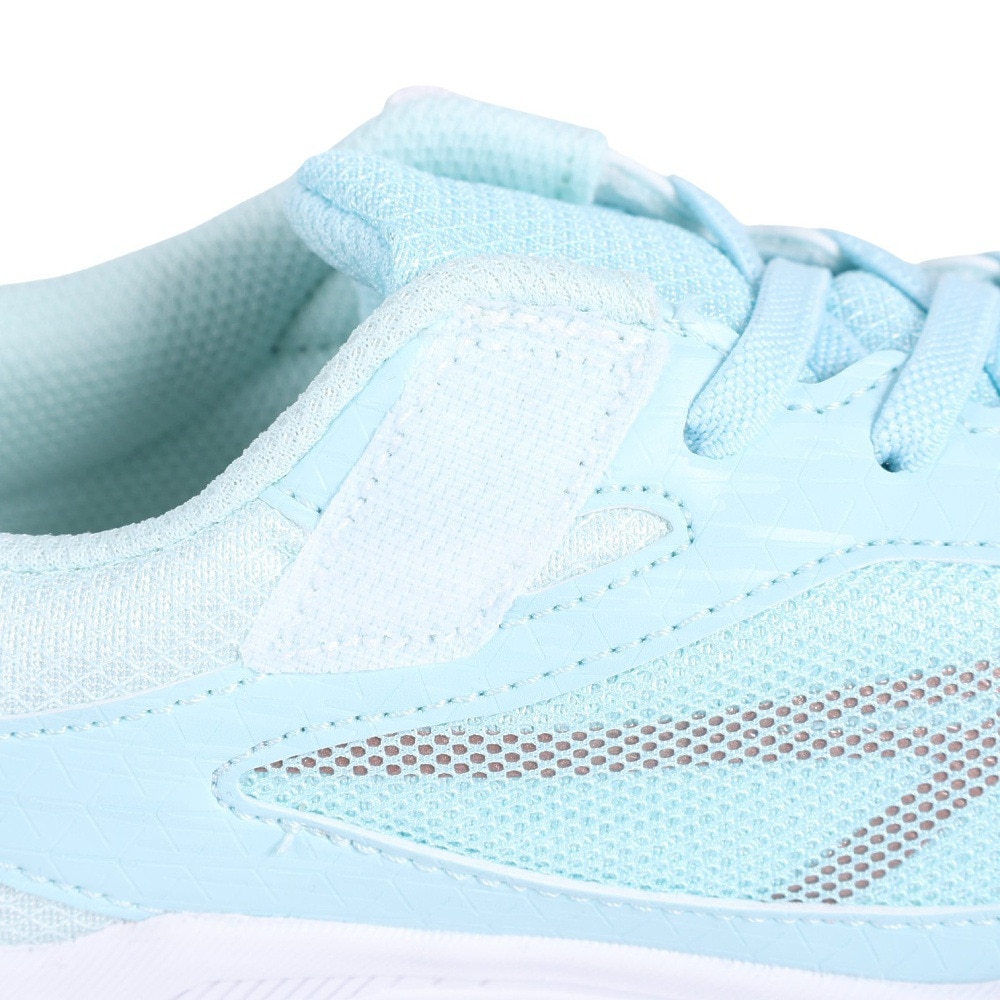 アシックス（ASICS）（キッズ）ジュニアスポーツシューズ レーザービーム SI-MG WIDE ブルー ピンク 1154A160.402 スニーカー ベルクロ ベルト付き 消臭