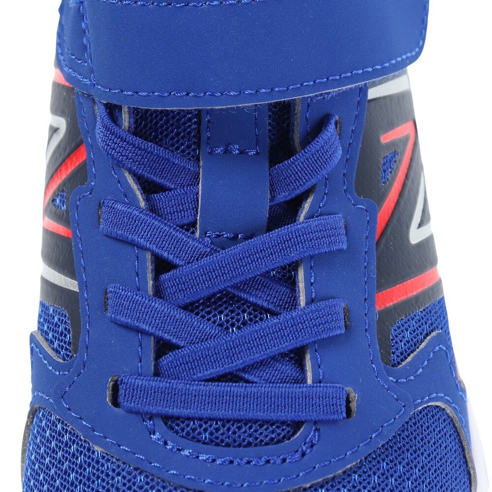 ニューバランス（new balance）（キッズ）ジュニア ランニングシューズ YU650 ブルー レッド YU650GR1W スニーカー スポーツ ベルクロ ベルト付き 登校 