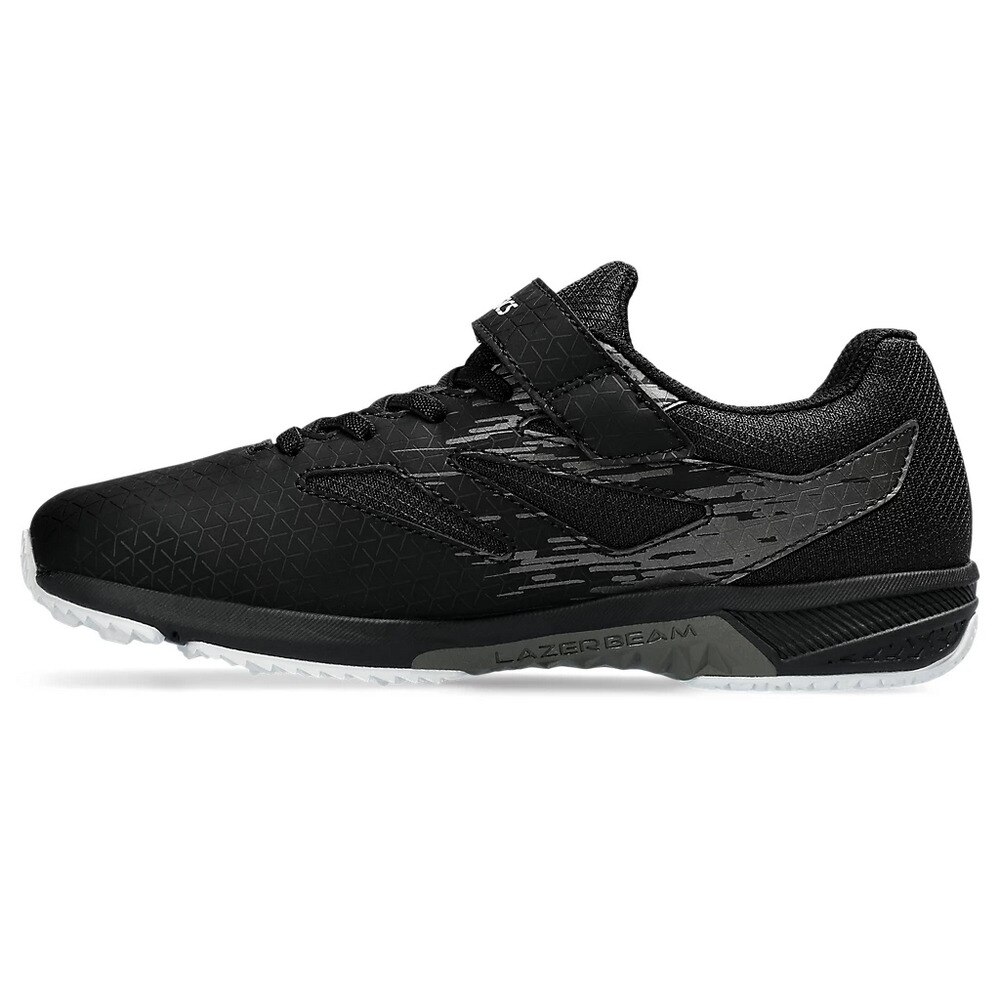 アシックス（ASICS）（キッズ）ジュニアスポーツシューズ レーザービーム SI-MG WIDE ブラック ゴールド 1154A164.001 スニーカー ベルクロ ベルト付き 消臭