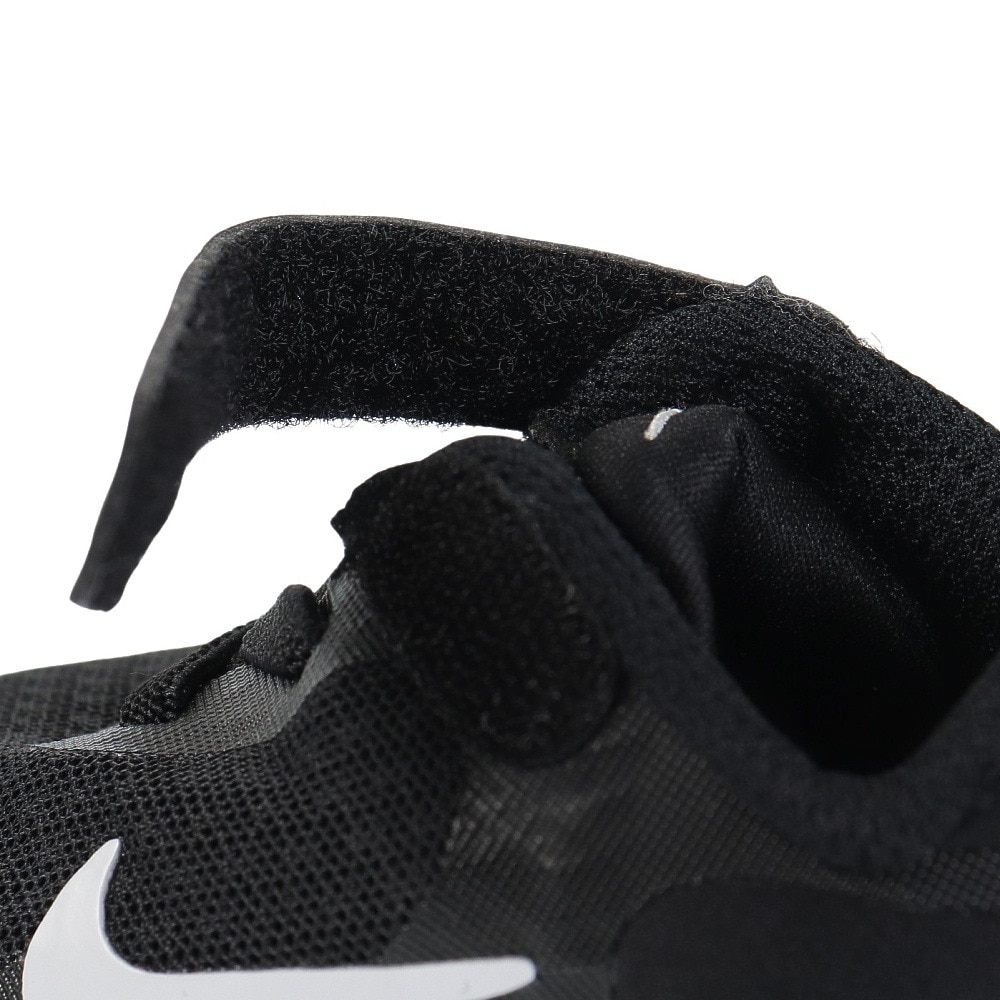 ナイキ（NIKE）（キッズ）ジュニア スポーツ シューズ レボリューション7TDV ブラック ホワイト FB7691-003 ベルクロ ベルト付き スニーカー 面ファスナー 