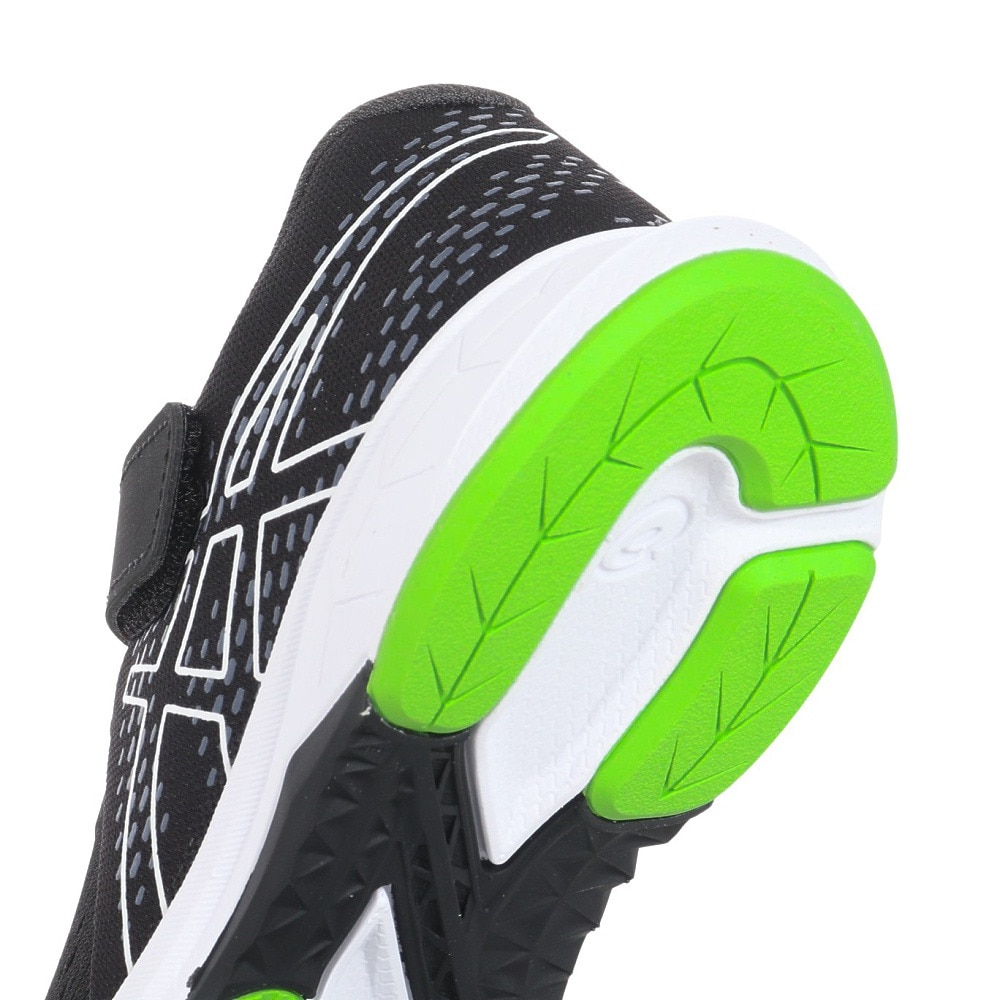 アシックス（ASICS）（キッズ）ジュニアスポーツシューズ レーザービーム RI-MG ブラック 1154A169.001 ベルクロ ベルト付き スニーカー 通学 学校 運動靴 