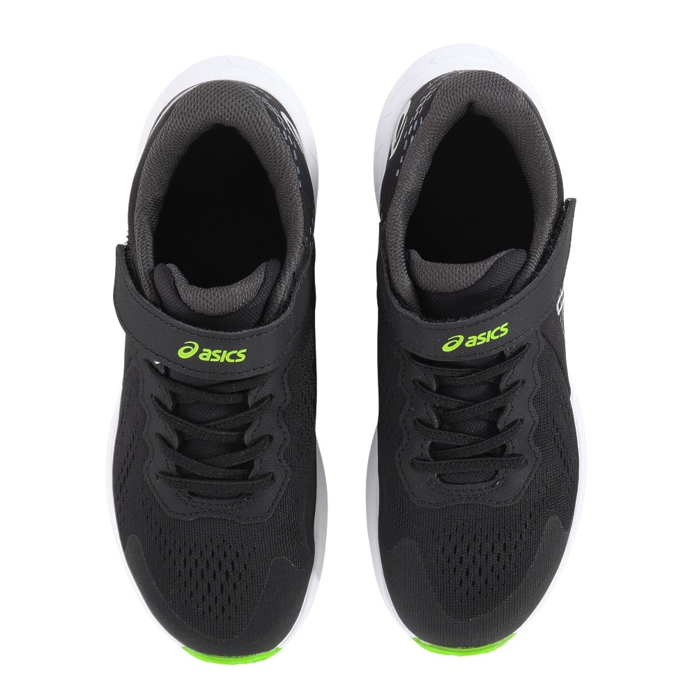 アシックス（ASICS）（キッズ）ジュニアスポーツシューズ レーザービーム RI-MG ブラック 1154A169.001 ベルクロ ベルト付き スニーカー 通学 学校 運動靴 