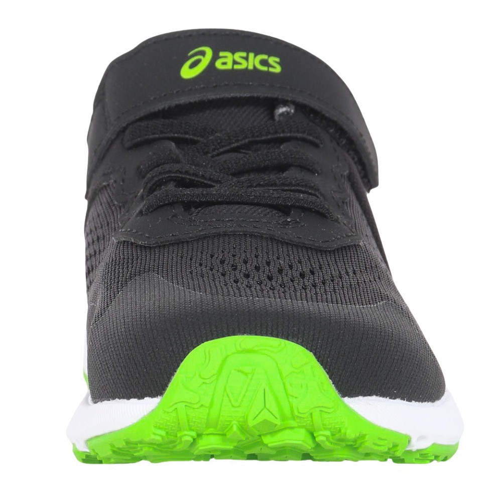 アシックス（ASICS）（キッズ）ジュニアスポーツシューズ レーザービーム RI-MG ブラック 1154A169.001 ベルクロ ベルト付き スニーカー 通学 学校 運動靴 