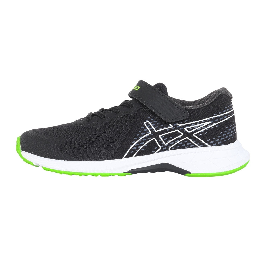 アシックス（ASICS）（キッズ）ジュニアスポーツシューズ レーザービーム RI-MG ブラック 1154A169.001 ベルクロ ベルト付き スニーカー 通学 学校 運動靴 