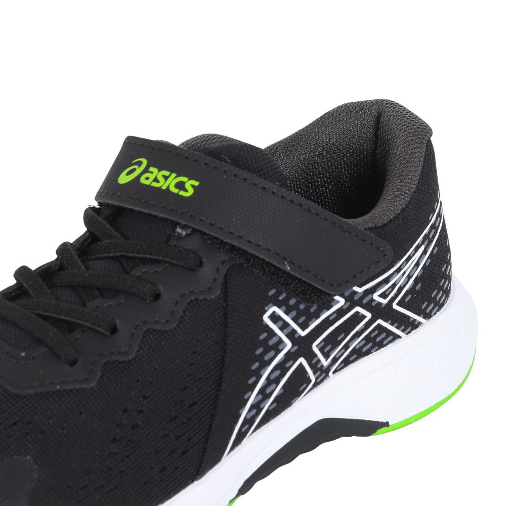 アシックス（ASICS）（キッズ）ジュニアスポーツシューズ レーザービーム RI-MG ブラック 1154A169.001 ベルクロ ベルト付き スニーカー 通学 学校 運動靴 