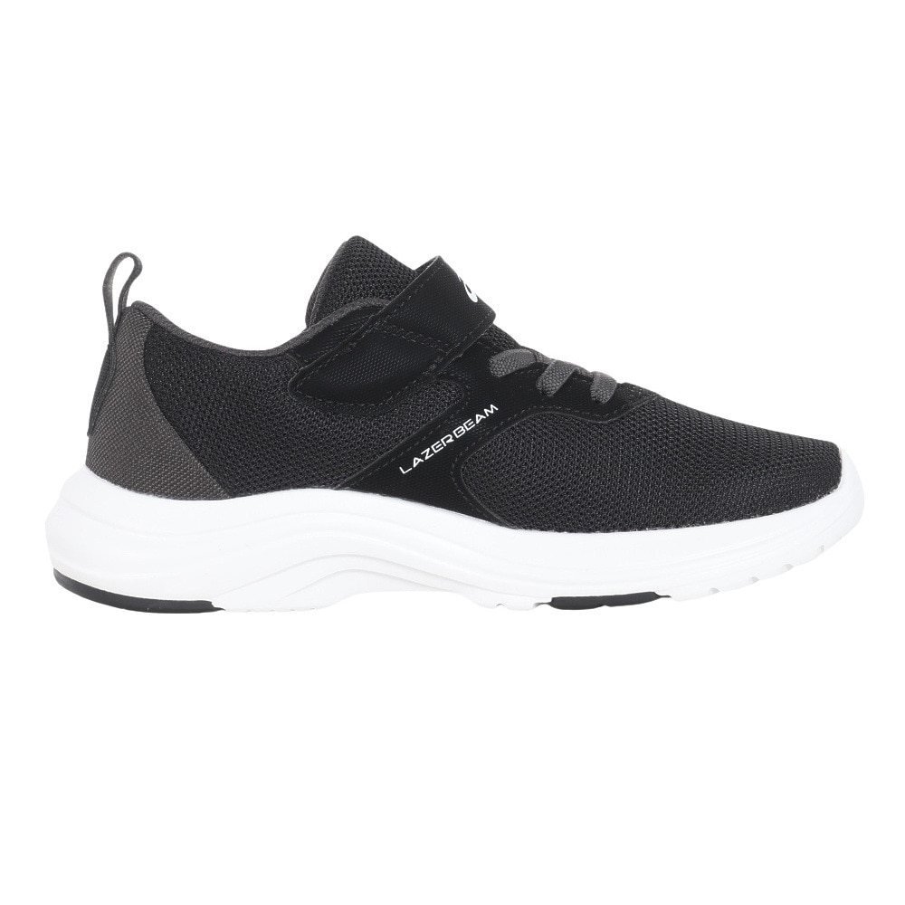 アシックス（ASICS）（キッズ）ジュニアスポーツシューズ レーザービーム ML-MG ブラック 1154A170.001 ベルクロ ベルト付き スニーカー 通学 学校 運動靴 