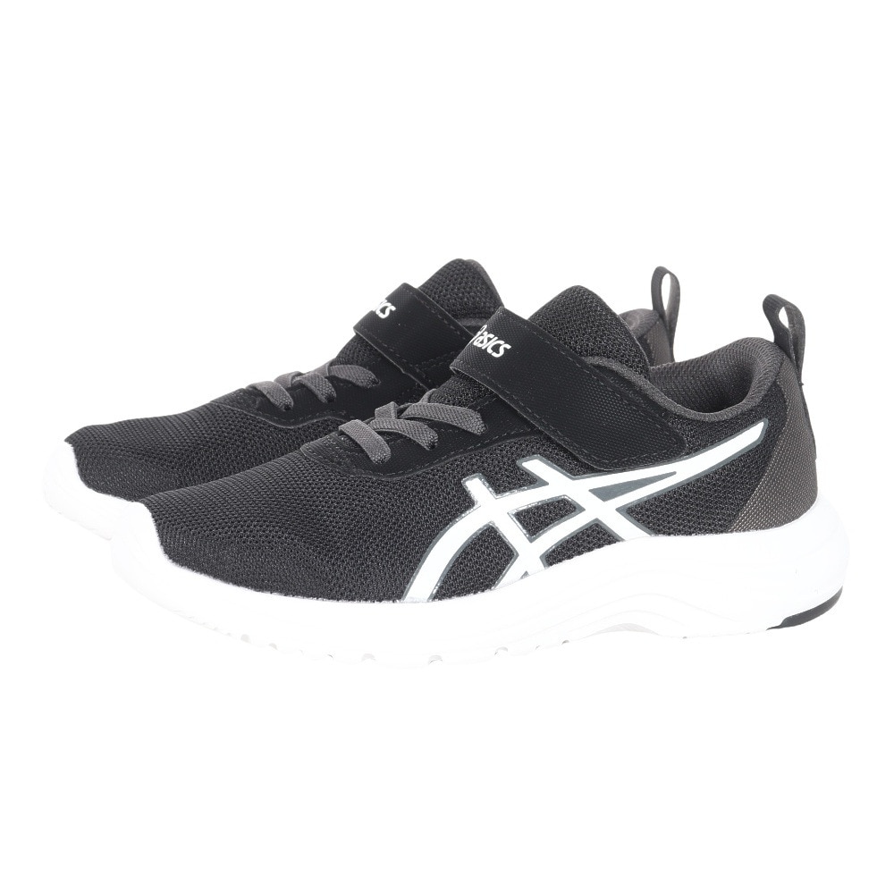 アシックス（ASICS）（キッズ）ジュニアスポーツシューズ レーザービーム ML-MG ブラック 1154A170.001 ベルクロ ベルト付き スニーカー 通学 学校 運動靴 