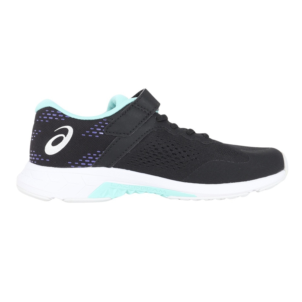 アシックス（ASICS）（キッズ）ジュニアスポーツシューズ レーザービーム RI-MG ブラック 1154A181.002 ベルクロ ベルト付き スニーカー 通学 学校 運動靴
