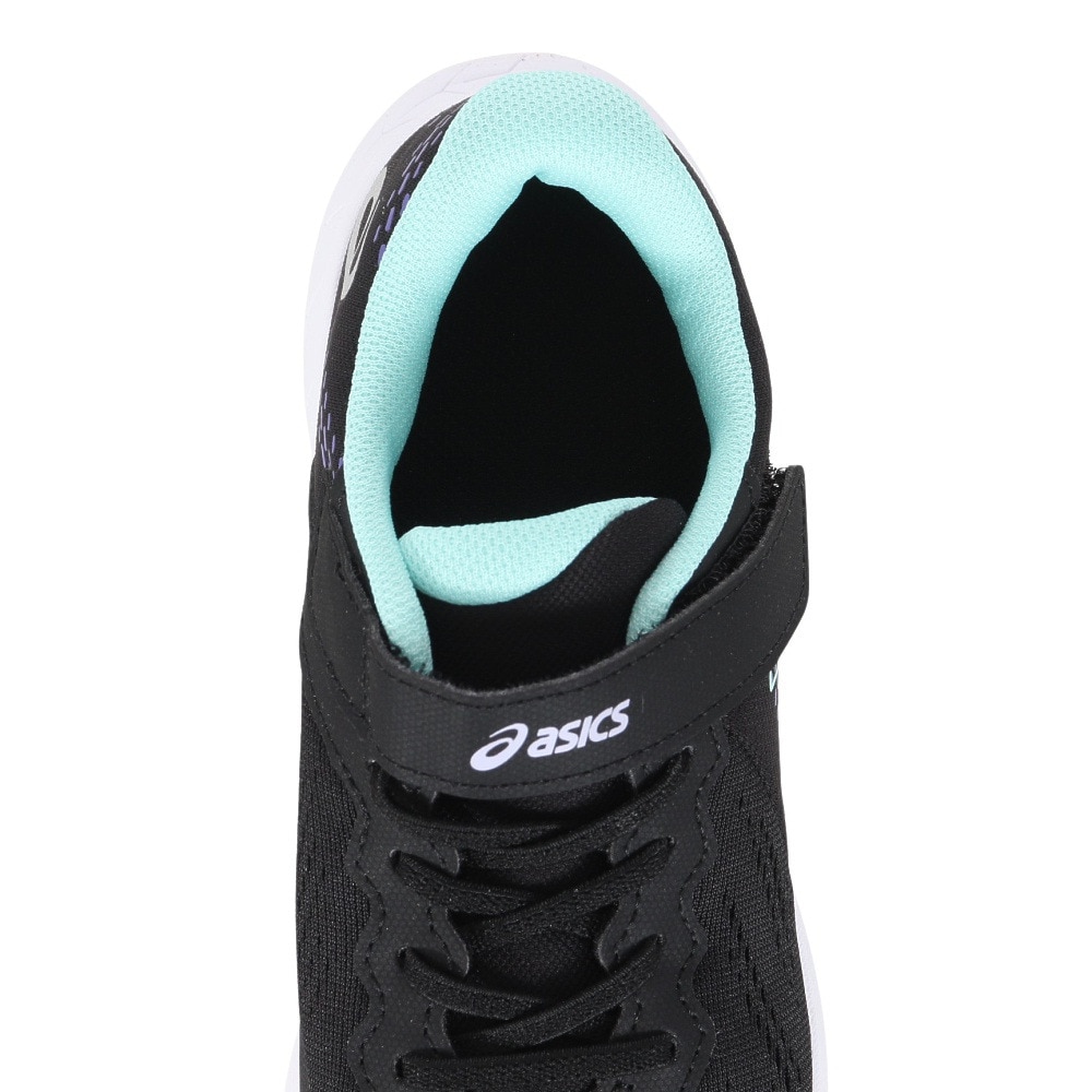 アシックス（ASICS）（キッズ）ジュニアスポーツシューズ レーザービーム RI-MG ブラック 1154A181.002 ベルクロ ベルト付き スニーカー 通学 学校 運動靴
