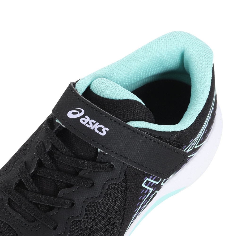 アシックス（ASICS）（キッズ）ジュニアスポーツシューズ レーザービーム RI-MG ブラック 1154A181.002 ベルクロ ベルト付き スニーカー 通学 学校 運動靴