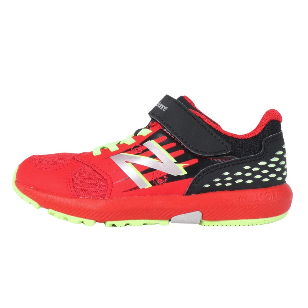 ニューバランス（new balance）（キッズ）ジュニアスポーツシューズ ハンゾーV v3 レッド PXHANVR3M スニーカー ベルクロ ベルト付き 軽量 耐久性 屈曲性