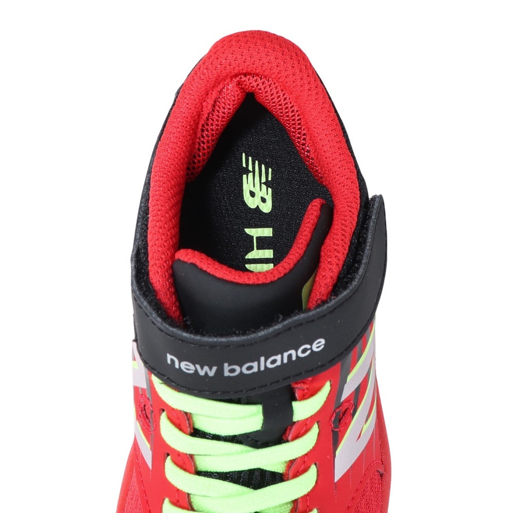 ニューバランス（new balance）（キッズ）ジュニアスポーツシューズ ハンゾーV v3 レッド PXHANVR3M スニーカー ベルクロ ベルト付き 軽量 耐久性 屈曲性