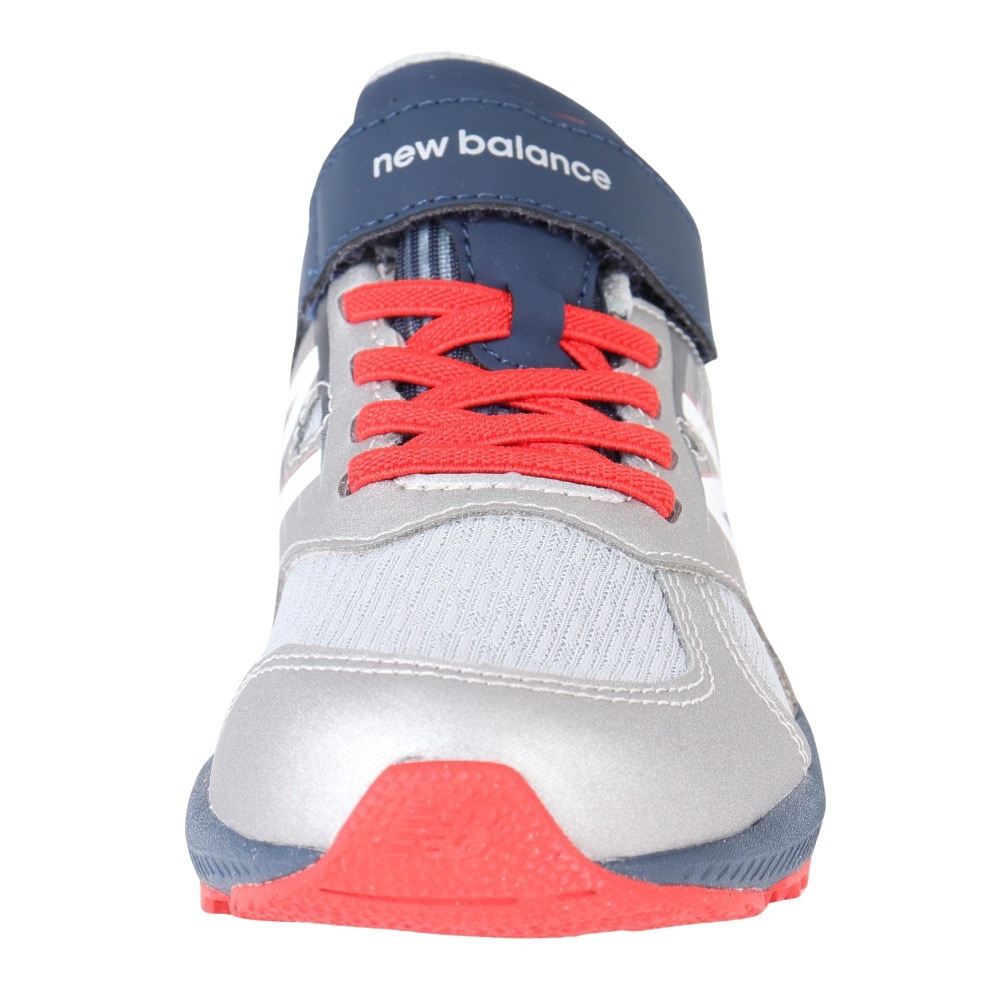 ニューバランス（new balance）（キッズ）ジュニアスポーツシューズ ハンゾーV v3 シルバー PXHANVT3M スニーカー ベルクロ ベルト付き 軽量 耐久性 屈曲性