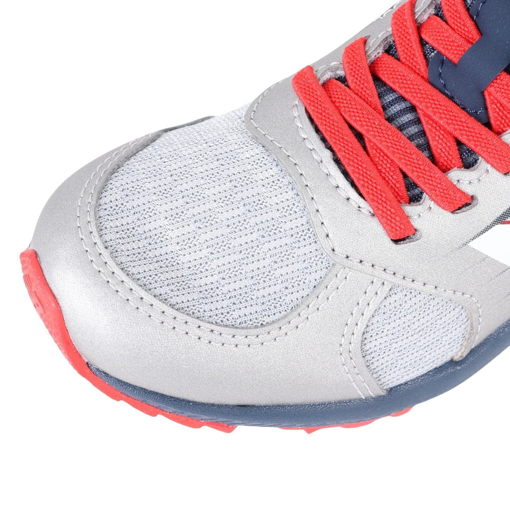 ニューバランス（new balance）（キッズ）ジュニアスポーツシューズ ハンゾーV v3 シルバー PXHANVT3M スニーカー ベルクロ ベルト付き 軽量 耐久性 屈曲性