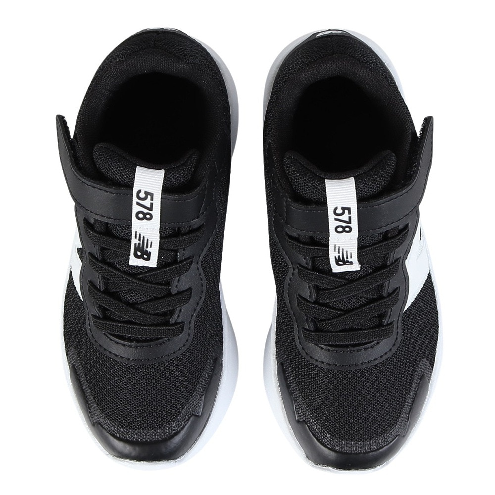 ニューバランス（new balance）（キッズ）ジュニアスポーツシューズ ベルクロ ベルト付き スニーカー 578 v1 PT578BK W