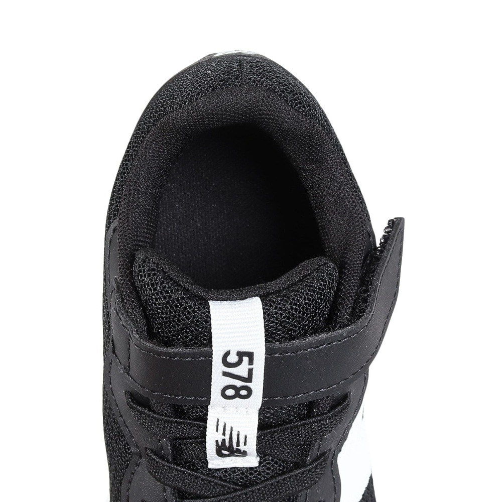 ニューバランス（new balance）（キッズ）ジュニアスポーツシューズ ベルクロ ベルト付き スニーカー 578 v1 PT578BK W