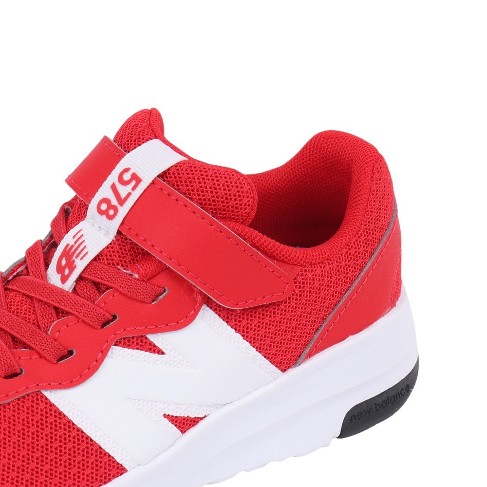 ニューバランス（new balance）（キッズ）ジュニアスポーツシューズ ベルクロ ベルト付き スニーカー 578 v1 PT578RDW