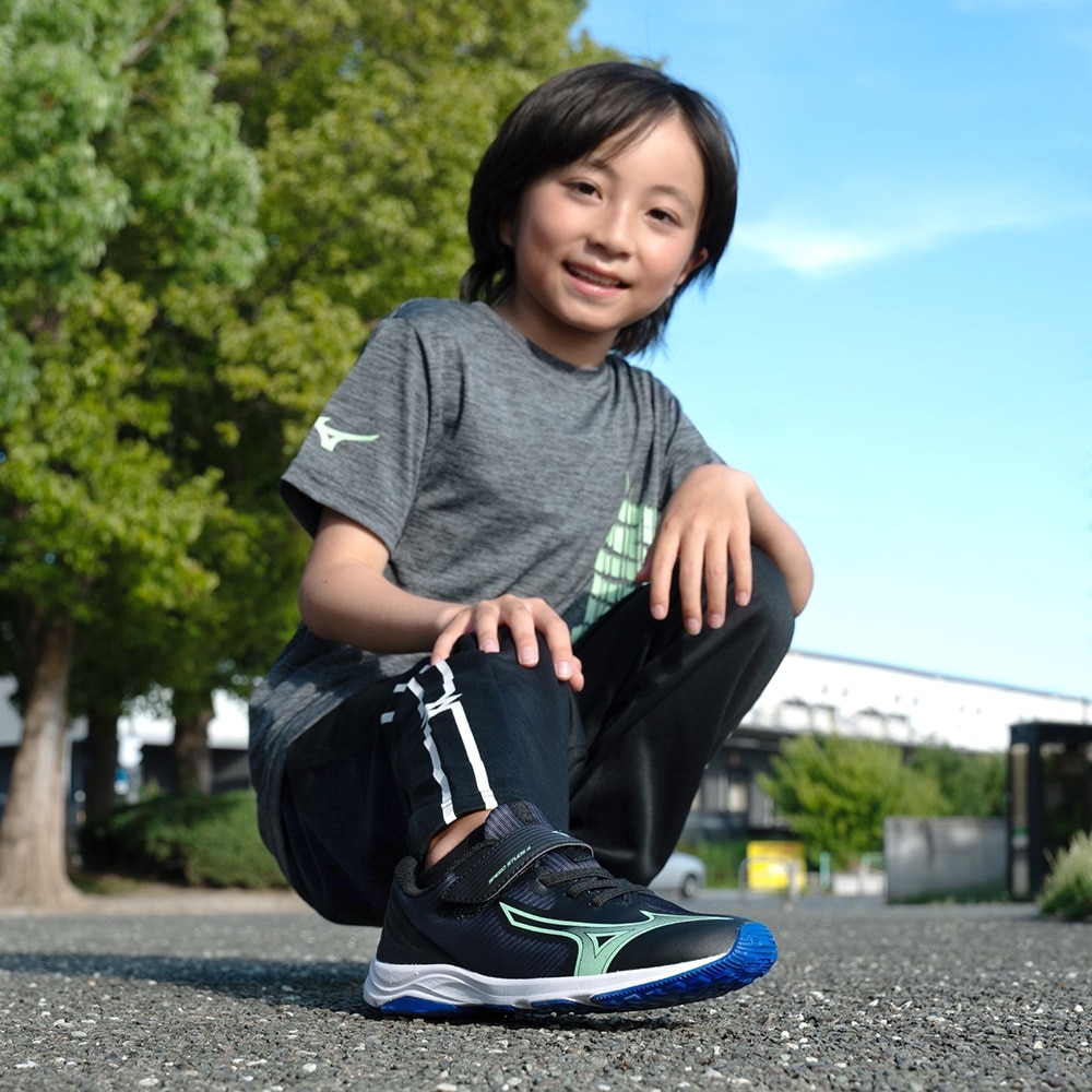ミズノ（MIZUNO）（キッズ）ジュニアスポーツシューズ ベルクロ ベルト付き スニーカー スピードスタッズ4 ベルト K1GC242307