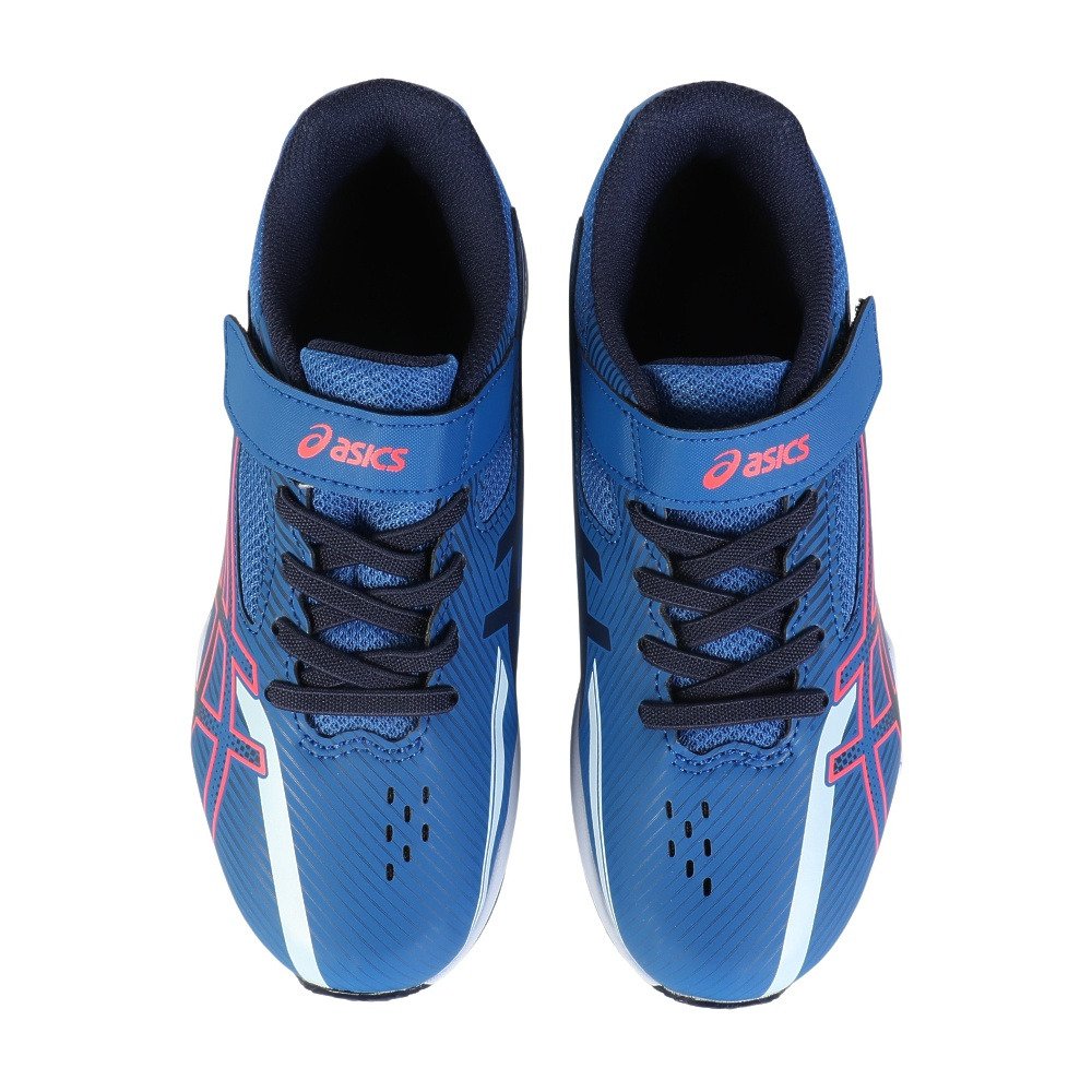 アシックス　オンライン限定　青　赤　激レア アシックス（ASICS）（キッズ）ジュニア スポーツシューズ ベルクロ